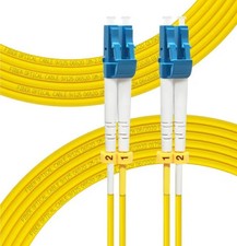 OS2 LC to LC Fiber Patch Cable 10M/33ft Single Mode Duplex 9/125um  picture