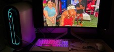 Dell Alienware Aurora R12 Gaming Desktop And Monitor Curved picture