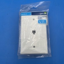 Leviton Midsize Telephone Wall Jack White R72-40539-PMW picture
