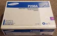 New Sealed Genuine Samsung P208A MLT-P208A Toner Black Cartridge 2x-Pack SCX5635 picture