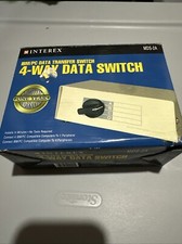 Vintage Interex 4-Way Data Transfer Switch IBM/PC Datacom MDS-2A NEW picture