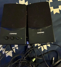 Compaq Presario FLC 2.0 USB Powered Wired Computer Speakers Black 5069-6274 picture