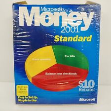 Vintage Microsoft Money 2001 Standard PC CD-ROM Software Program picture