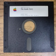 Vintage 1984 Apple IIc Floppy Disks The Inside Story & Exploring Apple Logo 5.25 picture