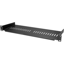 StarTech Vented 1U Rack Shelf 7in Deep 1U Rack Mount Shelf CABSHELF1U7V picture