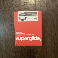 Superglide 2 Glass Mouse Skates Black For Pulsar X2/ X2 Mini-READ picture
