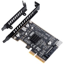 USB 3.2 Gen2 PCI Express Card for A-Key USB-E 20Gbps Port High Low Profile picture