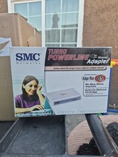 SMC Networks Turbo Powerline EZ Connect Ethernet Adapter SMCHT-ETH to 85 MBPS  picture