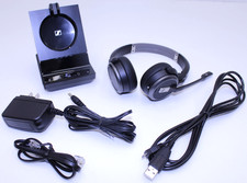Sennheiser EPOS SDW 60 Headset w/ Base Power Adapter USB RJ11 Tested picture