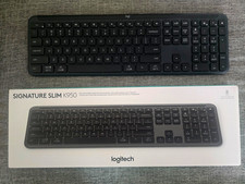 Logitech Signature Slim K950 Wireless Keyboard (Graphite) – Box & USB Dongle Inc picture