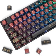 120Keys Pudding PBT Keycaps ASA Profile Transparent Mechanical Set picture