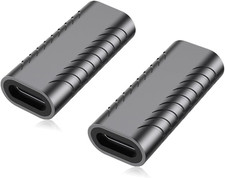 Auvipal 240W USB C Coupler (2 Pack), USB Type C Female to Female Adapter Extende picture