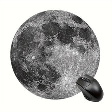 Minimalist Moon Mouse Pad: High-Res Surface Desk Decor for Space Fans & Office picture