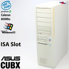 Isa Slot Asus Cubx Intel Celeron 800MHz P3 Computer Pc Parallel Win Windows 98 picture