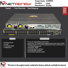JL322A  Hpe Aruba 2930M Dual AC  48 Port PoE+ Switch picture