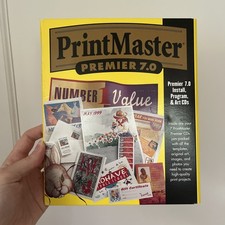 PrintMaster Premier 7.0 Windows 95, 98 Desktop Publishing Art Program CDs picture