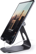 Lamicall Ipad Stand Adjustable Tablet Holder, Sturdy Aluminum, Multi-Angle picture