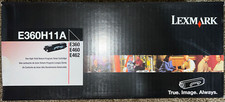 E360H11A Lexmark E360 E460 E462 High Yield Toner Cartridge Black Genuine picture