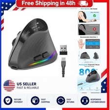 AOC Ergonomic Vertical Wireless Mouse, Bluetooth 2.4GHz Rechargeable 4800 DPI picture