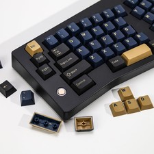 Blue Samurai PBT Double Shot Custom Keycap Set,174 Keys Retro Gaming Key Caps... picture