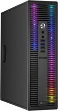HP RGB GAMING DESKTOP COMPUTER PC INTEL i5 GEFORCE 730 16GB 2TB HD WIFI WIN 11 picture