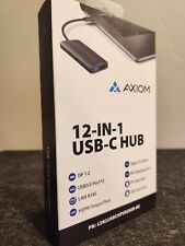 Axiom 12N1USBCHPV5CAXD-AX 12-in-1 USB-C Docking Station Multiport Hub Adapter picture