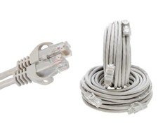 CAT5e Ethernet Patch Cable RJ-45 LAN Internet Cord Gray 25FT-200FT Multipack LOT picture