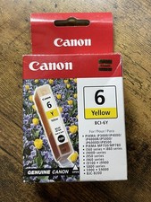 CANON Genuine BCI-6Y Yellow Cartridge Ink NEW picture