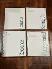 Lot of (4) 1990 Apple Macintosh Reference Get Started Features & Set Up Guides picture
