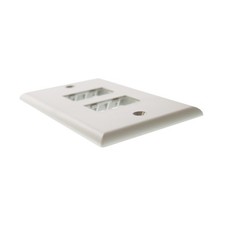 PANDUIT CFP4IG SINGLE GANG VERTICAL FACEPLATE ACCEPTS FOUR MIN-COM MODULES picture