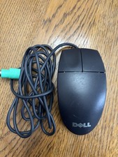 Dell Logitech M-SAW34 Black PS/2 Wired 2 Button Ball Mouse picture