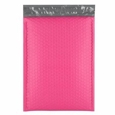 250 #0 Pink Poly Bubble Mailers Envelopes Bags 6.5x10 Extra Wide CD DVD picture
