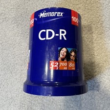 Memorex CD-R Digital Media 52X 700mb 80Min 100 Pack Brand New Factory Sealed picture