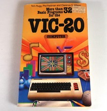 More Than 32 Basic Programs for VIC-20 1983 Computer Book Vintage picture