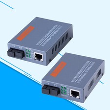 Gigabit Fiber Optical Media Converter Single Fiber SC Port 10/100/1000Mbps 1pair picture