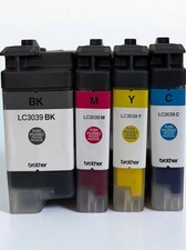 Genuine Brother LC3039 CMYK XXL Ultra High Yield Ink OEM Full Set 4 Pack  04/06 picture