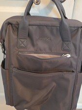 Baggalini Soho Backpack Grey Charcoal Padded Laptop Sleeve picture