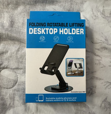 Black Aluminum Alloy Desktop Holder Stand Foldable 360° for 4-12.9in picture