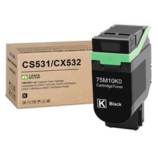 CS531 CX532 Black Toner Cartridge with new Chip Compatible for Lexmark 75M10K0 picture