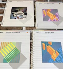 Vintage Apple II Manuals Lot of 4 Owners 80 Column DOS Programmers picture