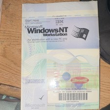 Microsoft Windows NT  Version 4.0 Workstation Factory Sealed OEM CD English. picture