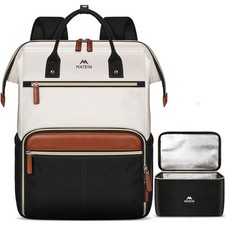 MATEIN Laptop Backpack with Lunch Box, 15.6 Inch Lunch Backpack for Women, Co... picture