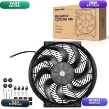 Torchbeam Universal Engine Cooling Radiator Fan 14 Inch Slim Fan Assembly 14 picture
