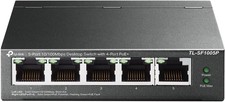 TP-Link TL-SF1005P 5-Port Fast Ethernet PoE+ Switch 4x 10/100 Mbps 67W Metal picture