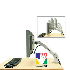 Kensington 60091 SmartFit Four-Position Desk Mount Arm for Monitor, Silver picture