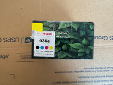 EmiGSupply 936e High Yield Ink Cartridge Set Black Cyan Magenta Yellow New, open picture