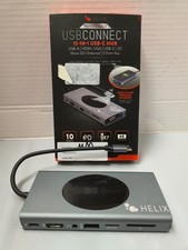 Helix USB Connect 15in1 USB-C Hub With Built-in Wireless Charger - Read picture