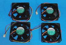 Lot 4: Sunon 80 X 80 X 25mm 3-pin Ball Bearing PC Case Cooling Fan 12V DC 2.0W picture
