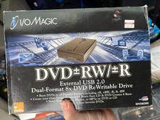 External USB dvd CD CDRW 24x Drive I/O Magic 8x Model IDVD8DBE dvdrw 4x 40x dual picture