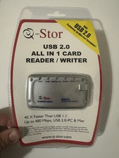 QMRU2231 Q-Stor USB 2.0 All In 1 Card Reader/Writer BRAND NEW SEALED picture
